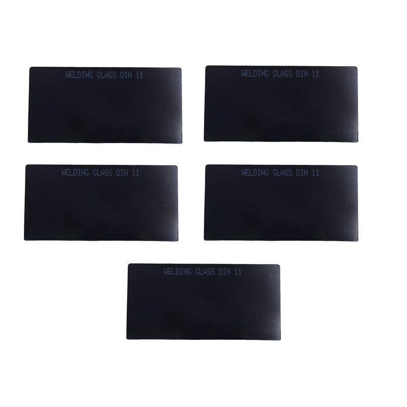 شیشه ماسک جوشکاری مدل YP-DIN11-100*50MM مجموعه 5 عددی