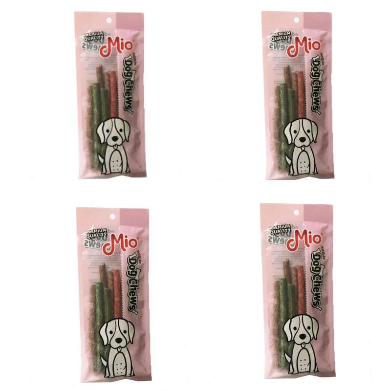 تشویقی سگ میو مدل dog chews وزن 80 گرم مجموعه 4 عددی