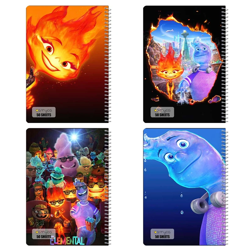 دفتر نقاشي 50 برگ کارنيکا طرح Elemental کد 62924 مجموعه 4 عددی