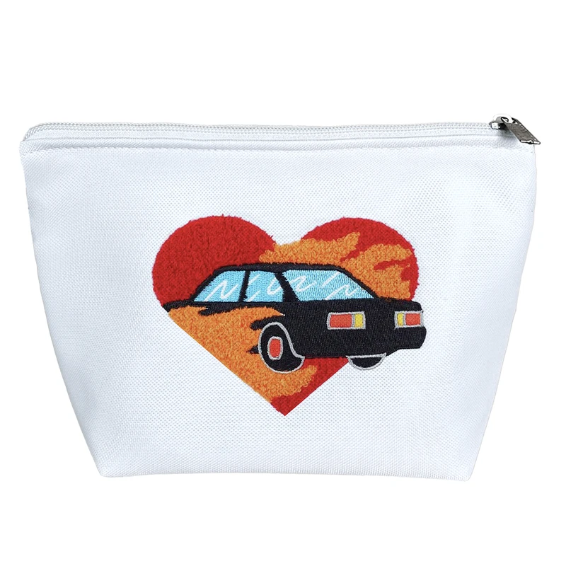 کیف لوازم آرایش دخترانه خندالو مدل ماشین و قلب کد 5488