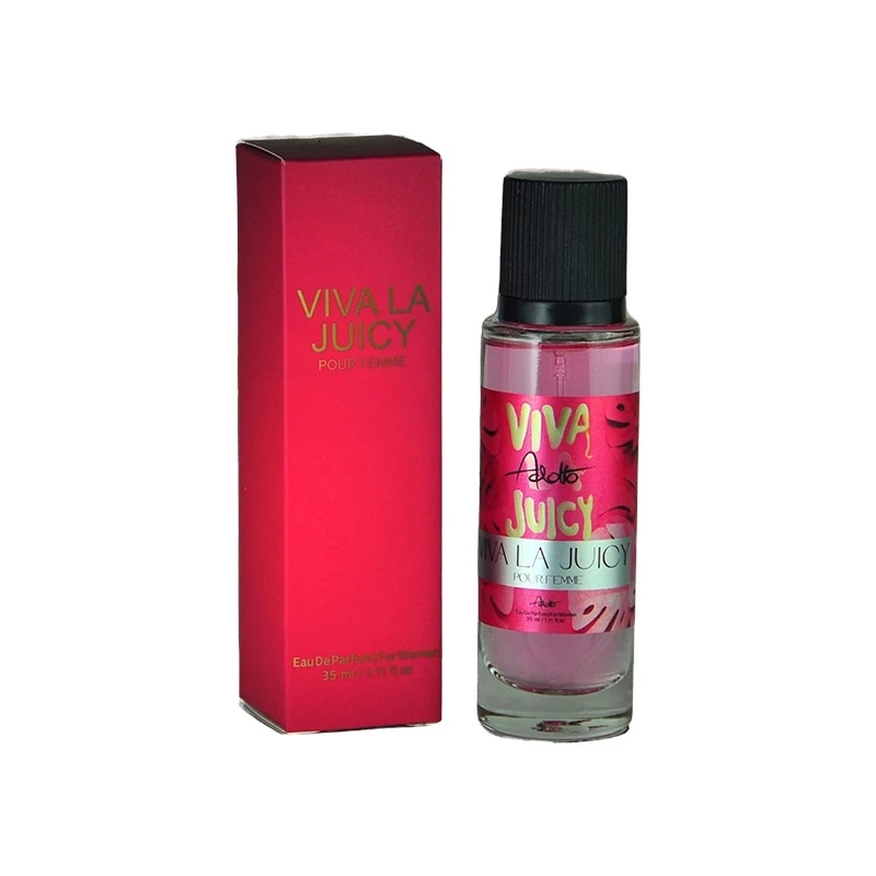 ادوپرفیوم زنانه آدولفو مدل viva la juicy با رایحه  گرم حجم 35 میلی‌لیتر