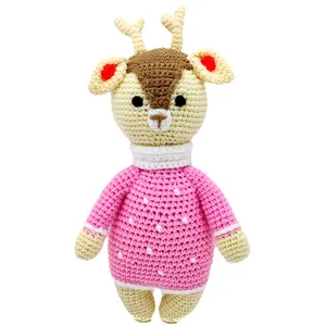 عروسک بافتنی ناب سل مدل گوزن دختر