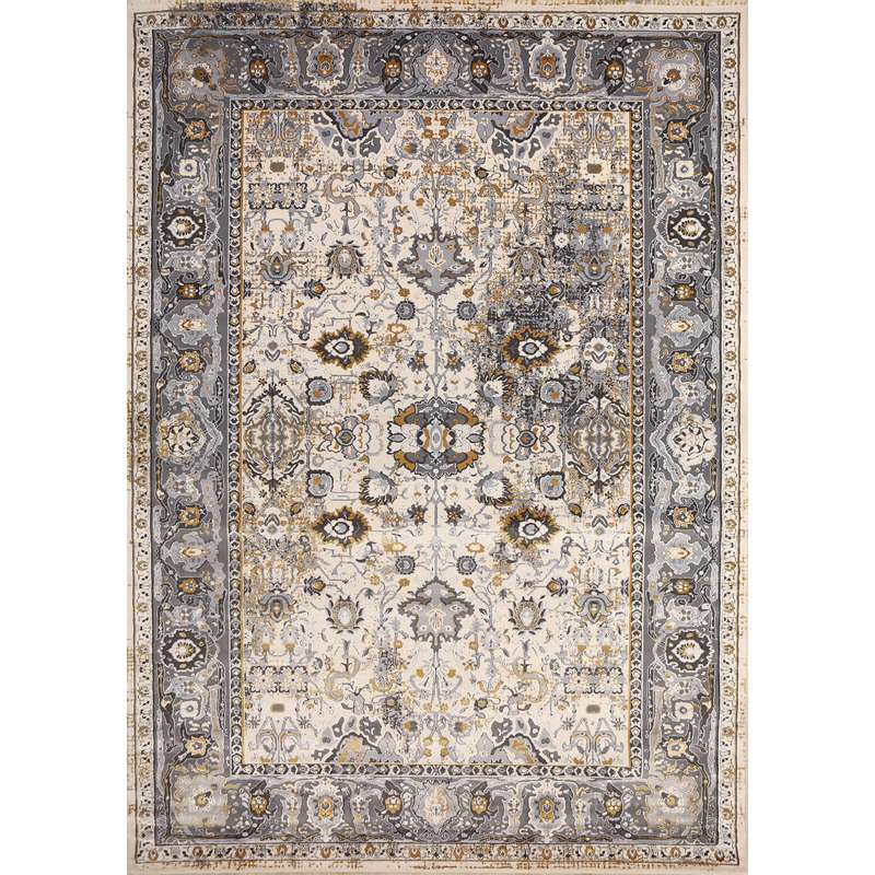 فرش ماشینی اکسیر کد ۷۰۴ زمینه کرم