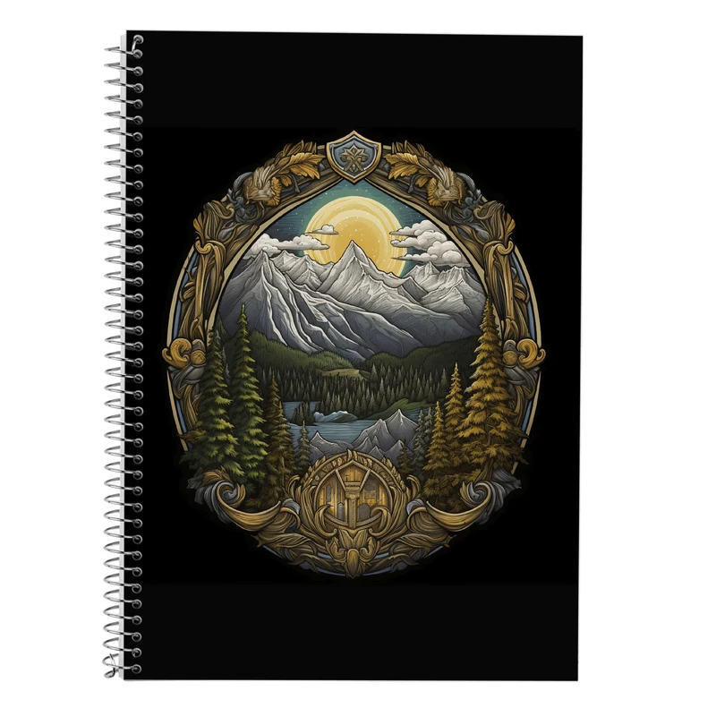 دفتر زبان 50 برگ مدوپد مدل سه خط طرح  ارباب حلقه ها The Lord of the Rings کد DF3121