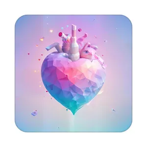 زیر لیوانی کاکتی مدل عاشقانه کد mp11910