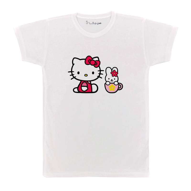 تی شرت بچگانه پرمانه طرح Kitty کد pmt.2381
