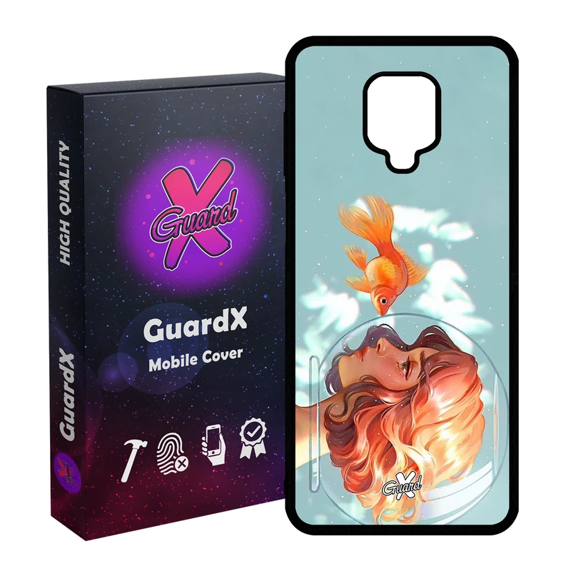 کاور گارد ایکس طرح Girl مدل Glass10020 مناسب برای گوشی موبایل شیائومی Redmi Note 9S / Note 9 Pro / Note 9 Pro Max