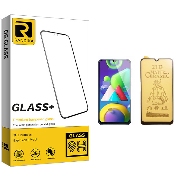 محافظ صفحه نمایش سرامیکی راندیکا مدل GLD مناسب برای گوشی موبایل سامسونگ Galaxy M21