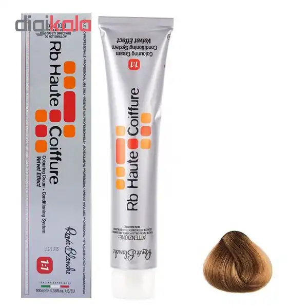 رنگ مو رنه بلانش سری coiffure شماره 10mg حجم 100 میلی لیتر رنگ نسکافه ای متوسط