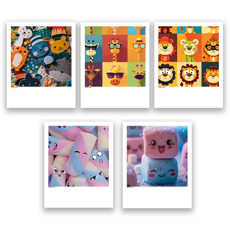 آویز تزیینی عرش مدل فانتزی کد Asa993 مجموعه پنج عددی