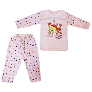 ست تی شرت و شلوار بچگانه مدل Weet کد Na2 رنگ گلبهی 