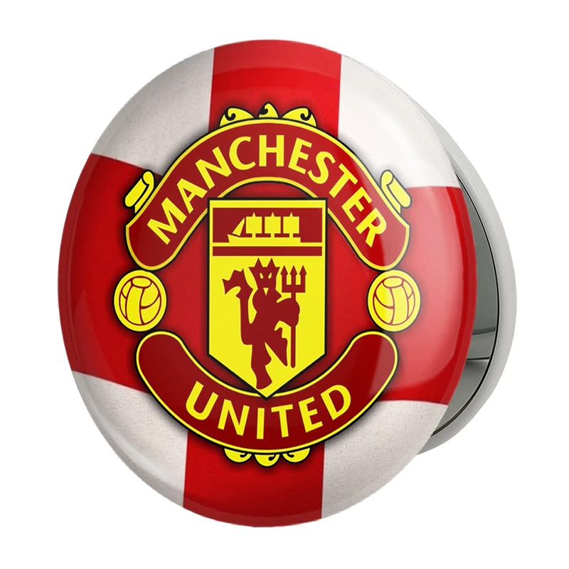 آینه جیبی خندالو طرح باشگاه منچستر یونایتد مدل تاشو کد 26516 