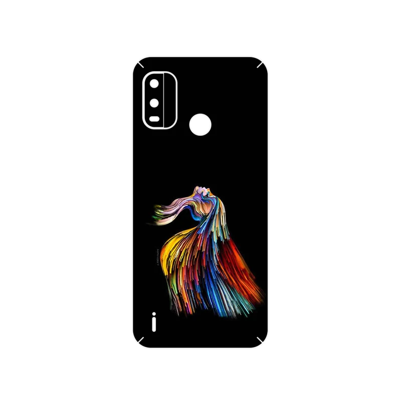 برچسب پوششی ماهوت مدل Rainbow Hair Digital Art مناسب برای گوشی موبایل نوکیا G11 Plus