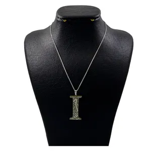 گردنبند نقره زنانه دلی جم طرح I کد D 671