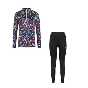 ست تی شرت و لگینگ ورزشی زنانه مدل 276-4104