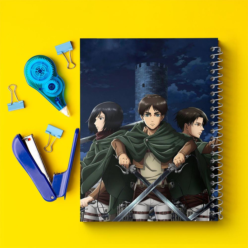 دفتر نقاشی 50 برگ خندالو مدل انیمه اتک آن تایتان Attack on Titan کد 4841