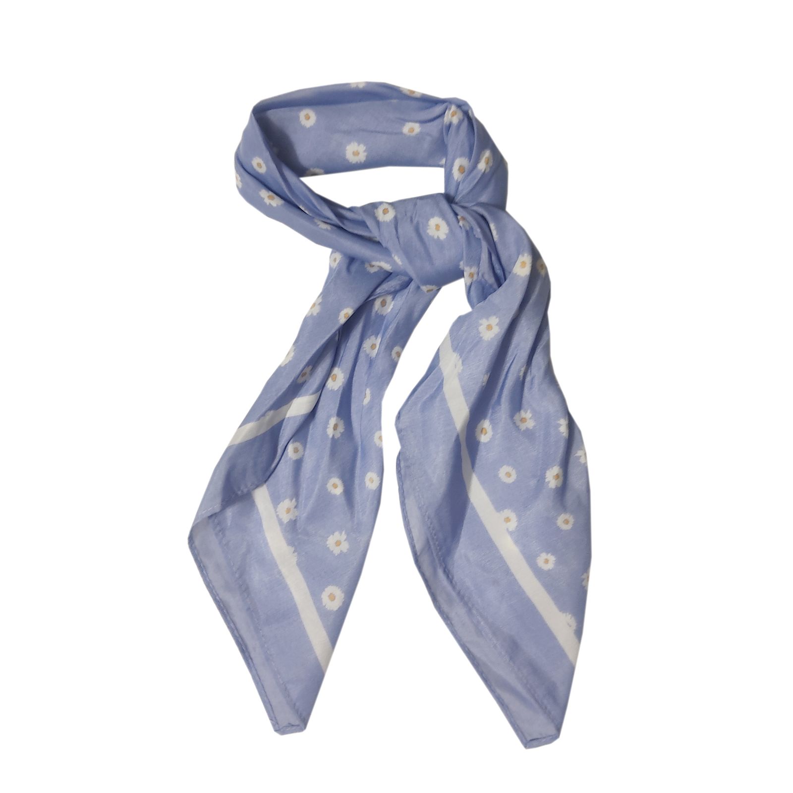 دستمال سر و گردن زنانه آی ام مدل مینی با گل های بهاری -  - 4