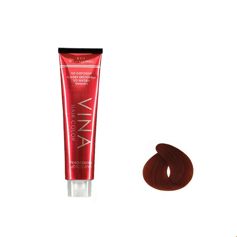 رنگ مو وینا شماره K5 6.4 حجم 125 میلی لیتر رنگ مسی تیره