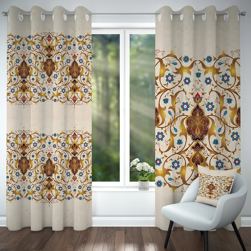 پرده مدل هازان کد 4171 سایز 140x280 سانتی متر