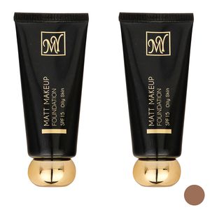 کرم پودر مای سری Black Diamond مدل Matt Makeup شماره 02 حجم 35 میلی لیتر بسته دو عددی