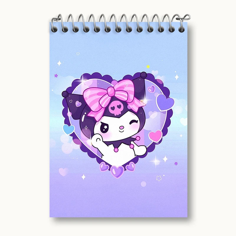 دفتر یادداشت 50 برگ خندالو طرح کرومی (Kuromi) کد N4214