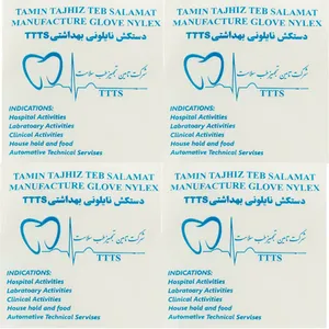 دستکش یکبار مصرف تامین تجهیز طب سلامت مدل 502 مجموعه 4 عددی