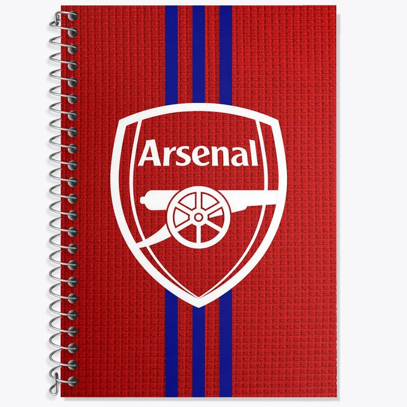 دفتر زبان 50 برگ خندالو مدل سه خط طرح باشگاه آرسنال کد 27203