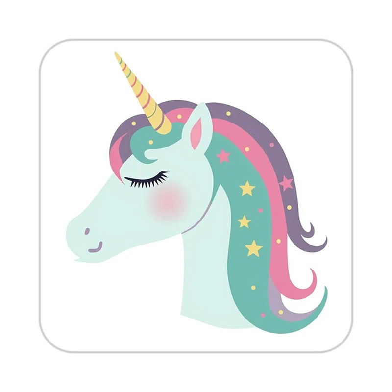 زیر لیوانی کاکتی طرح اسب تک شاخ و یونیکورن مدل mp32281