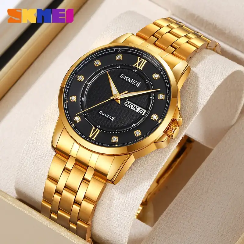 ست ساعت مچی عقربه ای زنانه ومردانه اسکمی مدل 2085-2084 GDBK