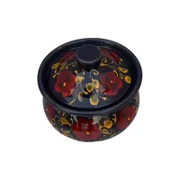 قندان سفالی طرح گل کد G