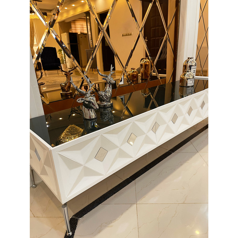 میز تلویزیون مدل Denis همراه با دیوارکوب