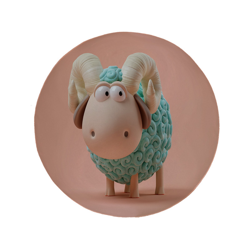 پادری مدل دایره طرح ببعی کد 6121 سایز 90 × 90 سانتی متر 