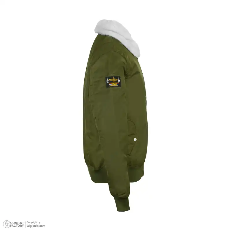 کاپشن مردانه مدل خلبانی آلفا یقه خزدار