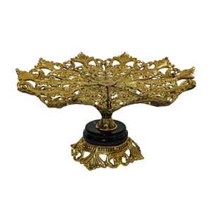 شیرینی خوری برنجی مدل گلبرگ کد M-1051