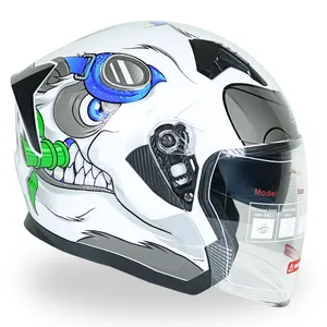 کلاه کاسکت بدون فک دی ای وان مدل +407 Buffalo Wh/Bl