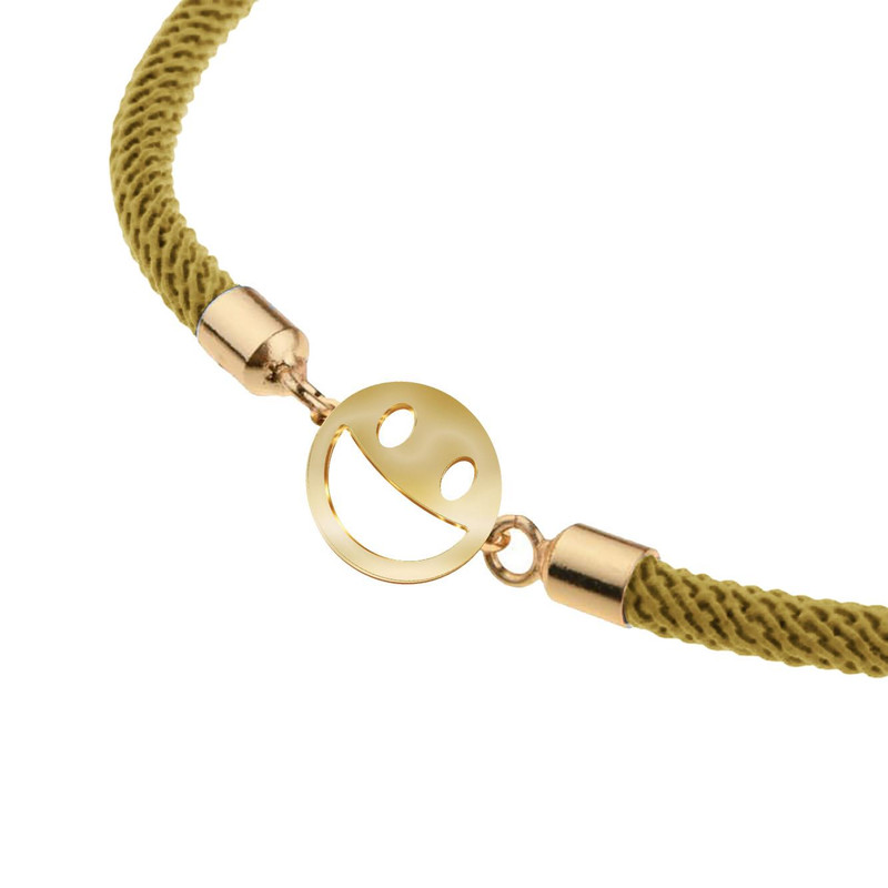 دستبند طلا 18 عیار زنانه مدوپد مدل ایموجی کد D14-10057