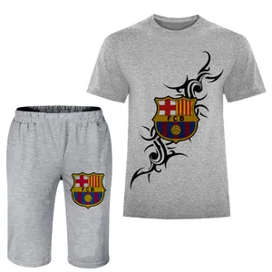 ست تی شرت و شلوارک مردانه مدل بارسلونا A21