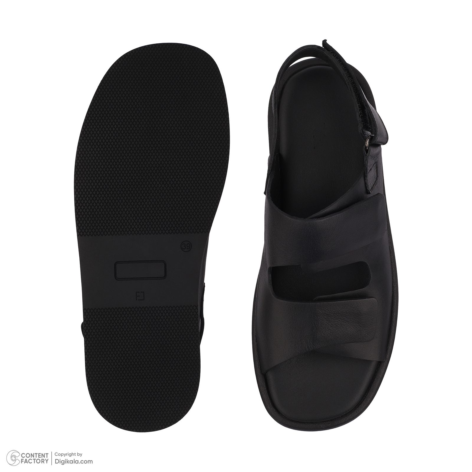 صندل زنانه چرم مشهد مدل J2706-001 -  - 7