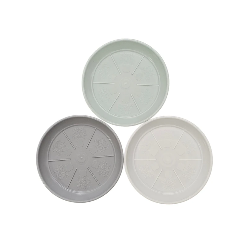 زیرگلدانی ضخیم شیک پلاست مدل SC2 سایز 15.5 سانتی متر مجموعه 3 عددی