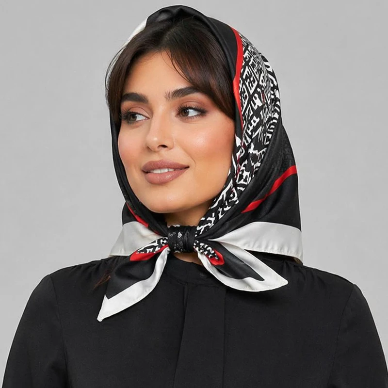 دستمال سر و گردن زنانه مدل ابریشم لاکچری کد ab235