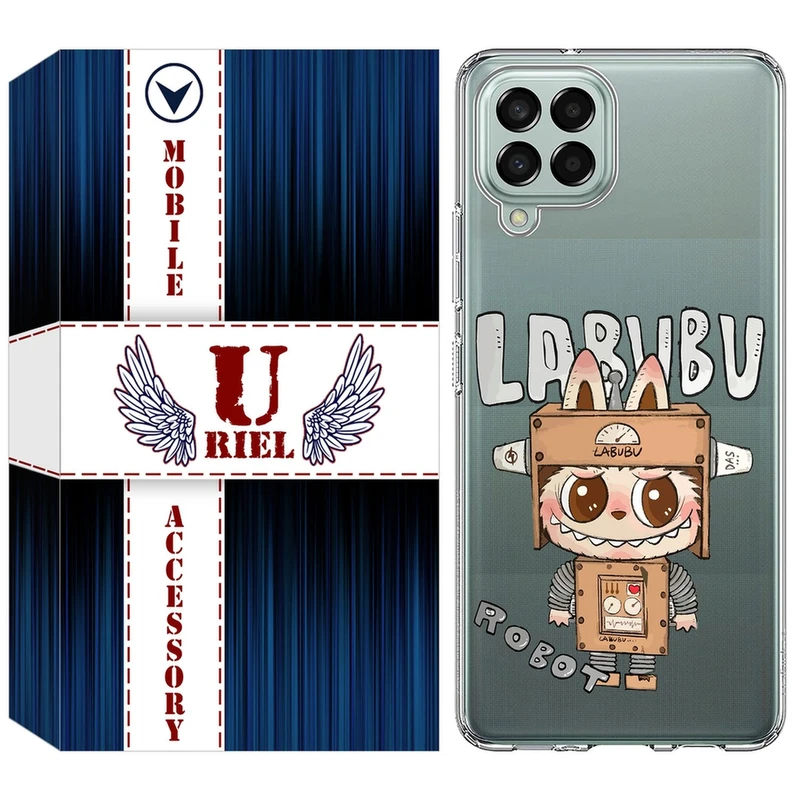 کاور یوریل مدل Clear کد 121 طرح لبوبو Labubu مناسب برای گوشی موبایل سامسونگ Galaxy M33