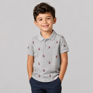 پولوشرت آستین کوتاه پسرانه وان بای وان مدل 01