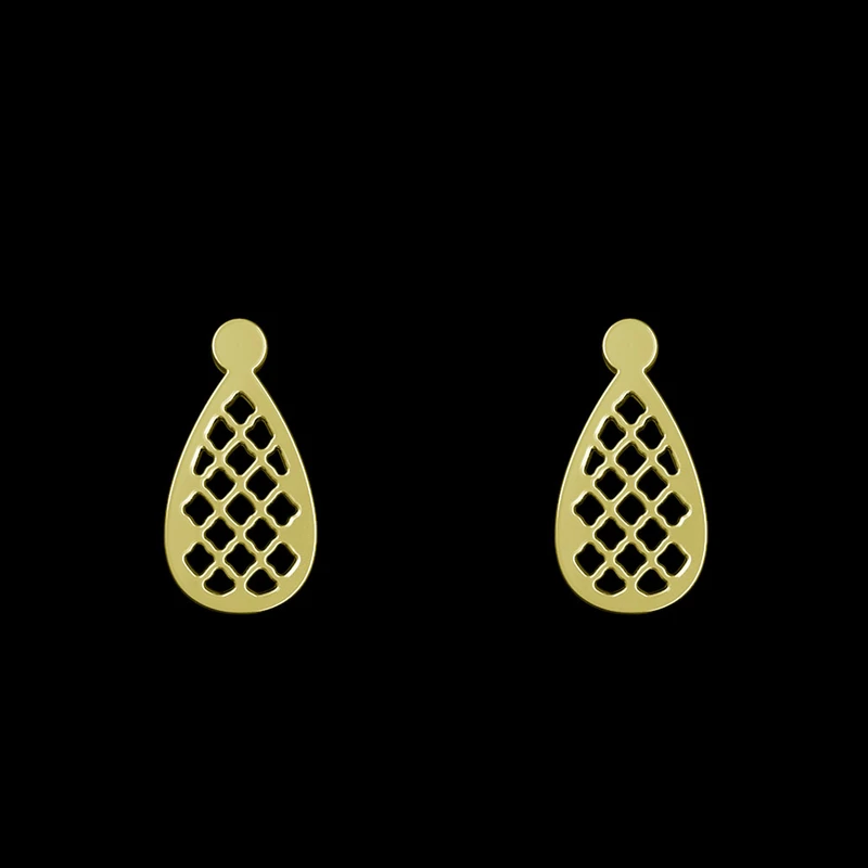 گوشواره طلا 18 عیار زنانه مدوپد مدل اشک کد GA1-12856