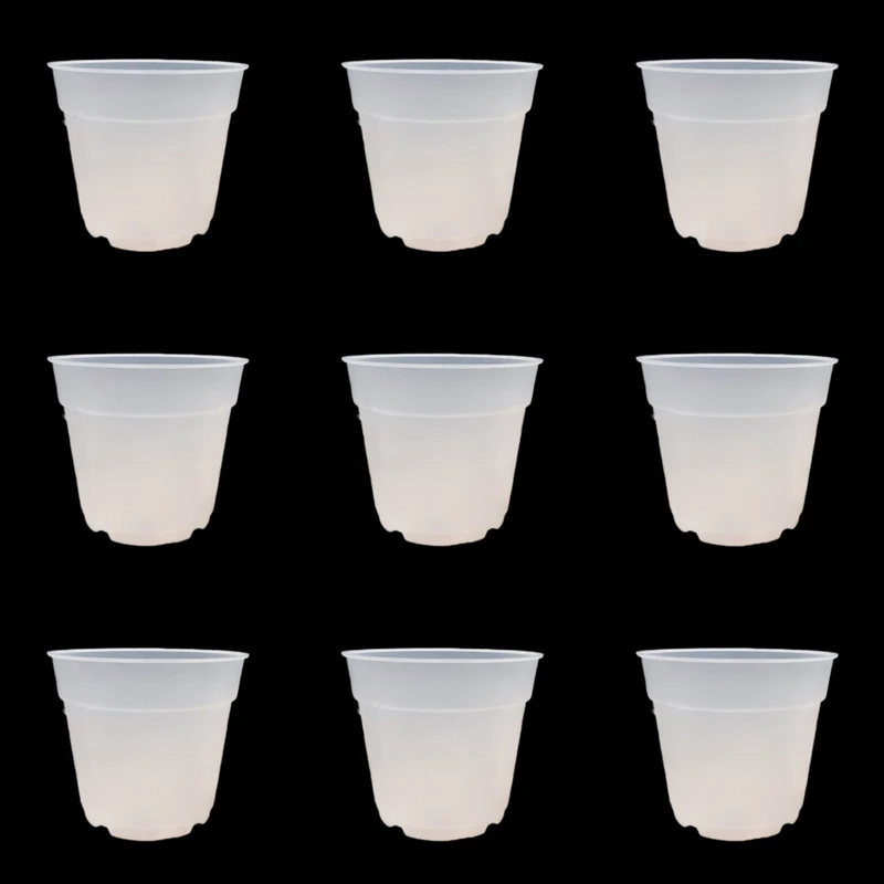 گلدان مدل شفاف ارکیده 20cm بسته 9 عددی