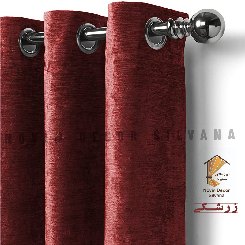 پرده نوین دکور سیلوانا مدل مخمل شانل 280  سایز 280x140 سانتی‌متر