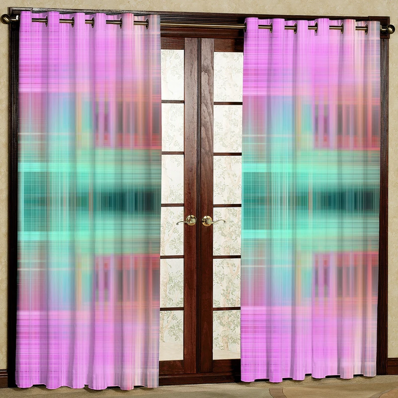  پرده مدل مخمل پانچی کد 4891 سایز 140x280 سانتی متر