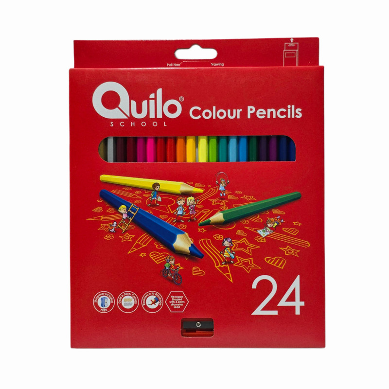 مداد رنگی ۲۴ رنگ کوییلو مدل تراشدار