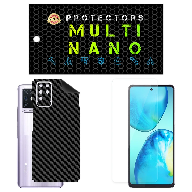 محافظ صفحه نمایش مولتی نانو مدل X-SFC مناسب برای گوشی موبایل اینفینیکس Note 10 به همراه برچسب پوششی