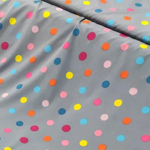 پارچه لباس عرض 1.5 متر مدل توپ توپی رنگ طوسی