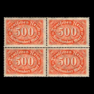 تمبر یادگاری مدل 500 مارک مجموعه 4 عددی